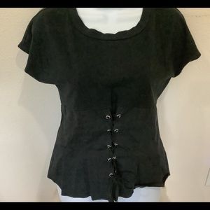 NWOT Shine star Corset T shirt